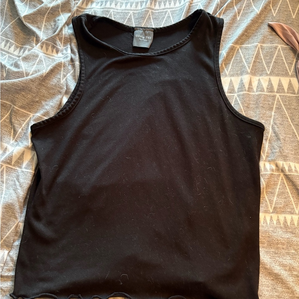 Olivia Rae Black Tank Top